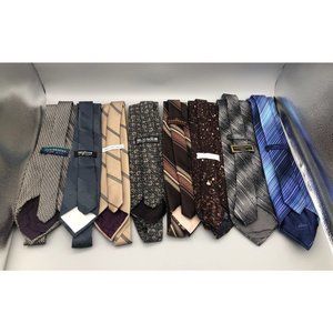 Mix lot of 8 mens necktie made in Italy and USA Please read description